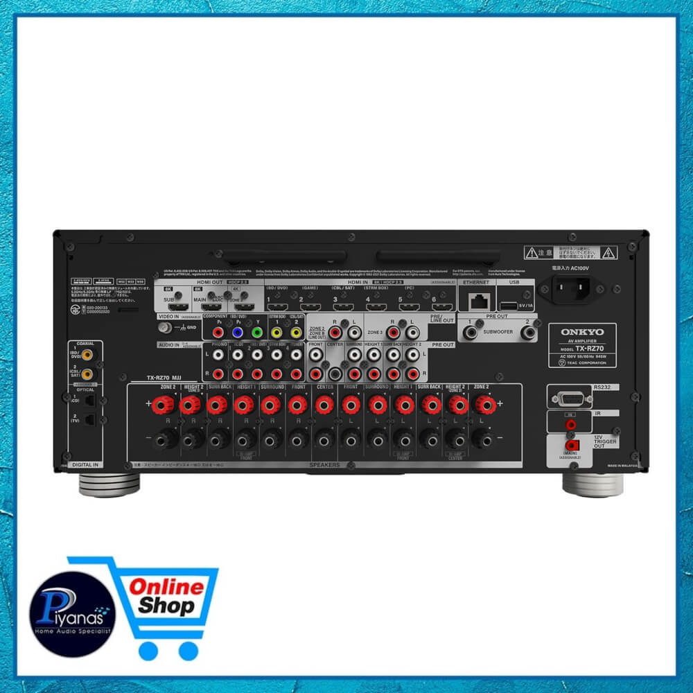 รีซีฟเวอร์ ONKYO : TX-RZ70 (สีดำ)